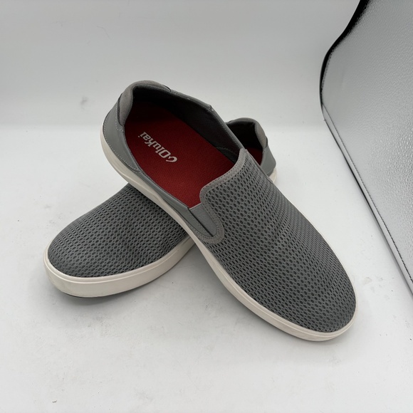 Olukai Lae'Ahi Mens Size 13 Shoes Poi Gray Mesh Slip On Beach Sneakers - Picture 8 of 15